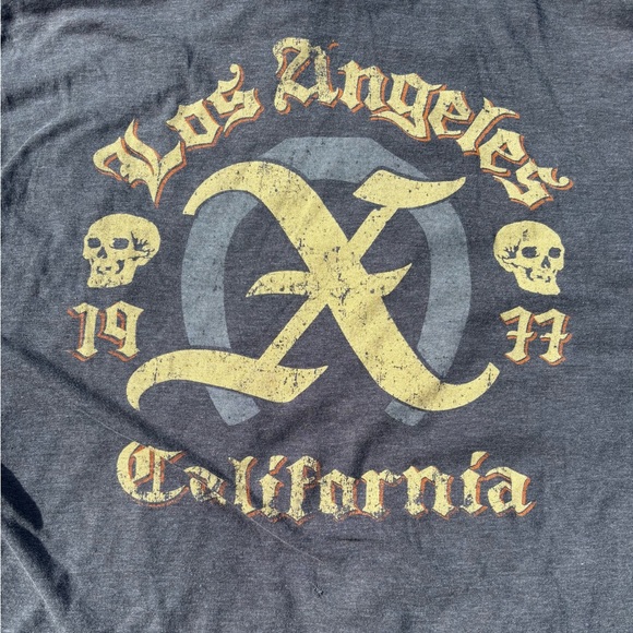 X band - Vintage LA Gray and Gold Short Sleeve Tee - Picture 4 of 4